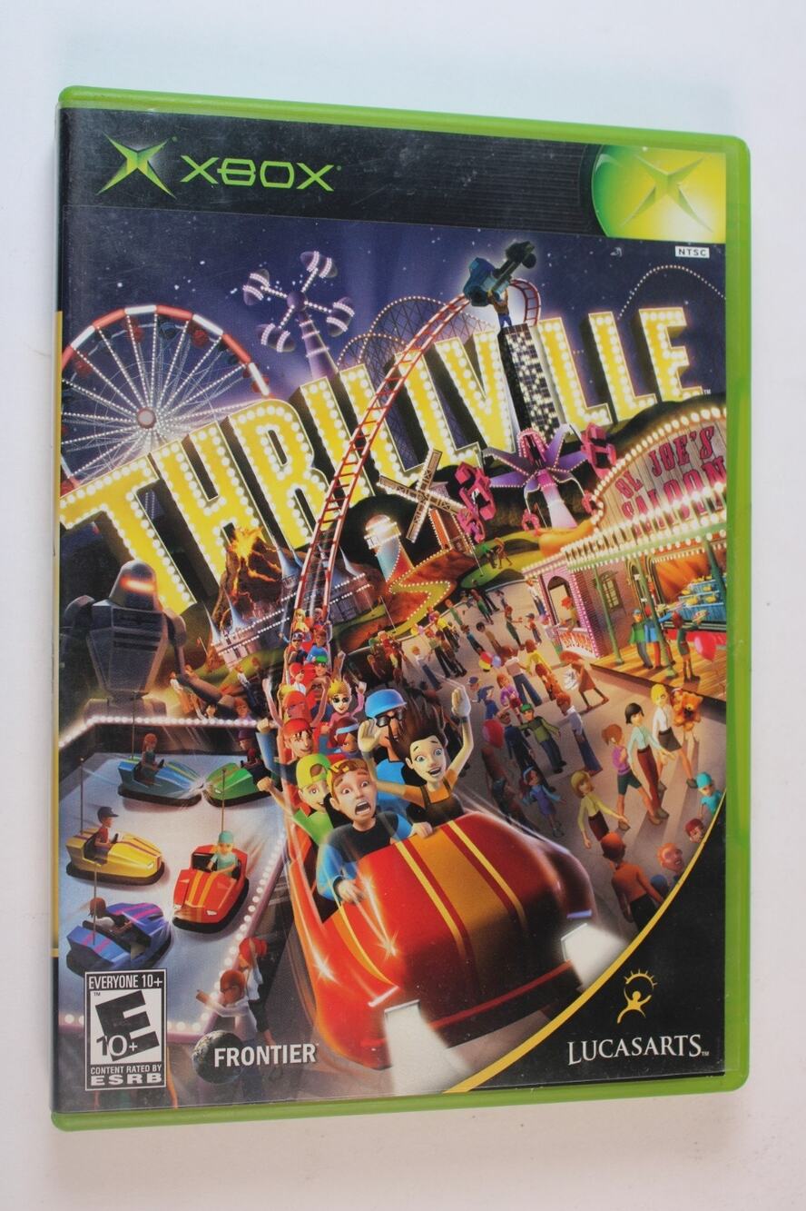 Thrillville (Microsoft Xbox) Authentic, Complete w/ Manual, tested/works